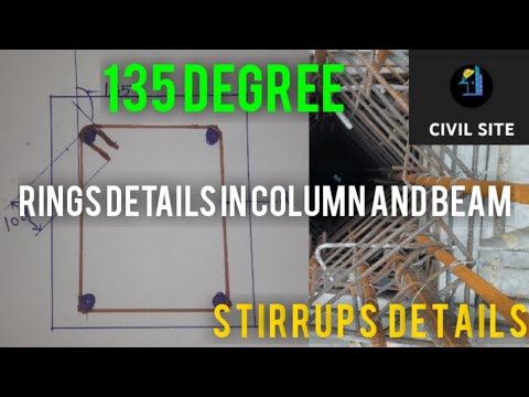 Stirrups details on column and beam, common mistakes on Stirrups or rings  @civil engineering