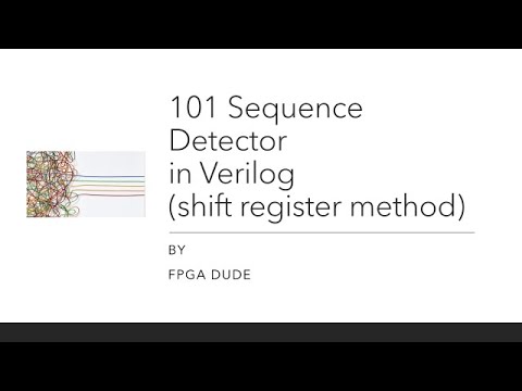 101 Sequence Detector using Verilog (Shift Register Method)