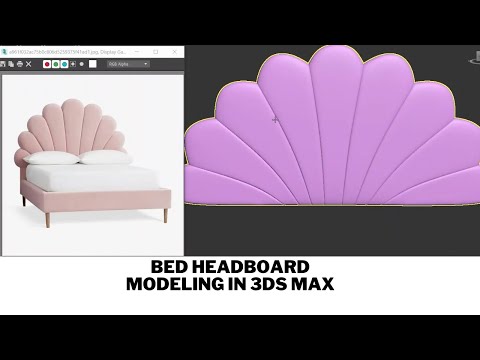 Bed Headboard Modeling In Autodesk 3ds Max|3d modeling|Bed Back Modeling|Headboard Design| Esthetic
