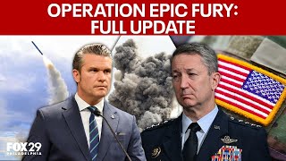 Operation Epic Fury: Hegseth, Caine provide update on war with Iran