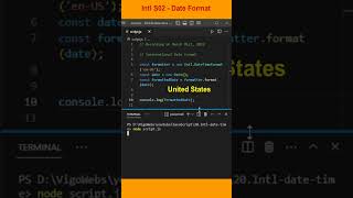 JS tips - Date Format - Intl S02 #shorts #javascript #tipsandtricks