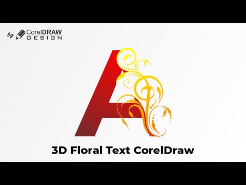 Floral Text Effect in CorelDRAW Tutorial | Coreldrawdesign Tutorials | CorelDraw Tutorials |