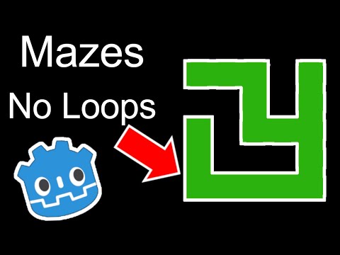 Maze Generation Explained in 1 Minute with Godot!