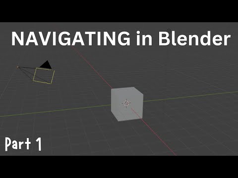 Part 1 - Navigating Around Blender and User Interface | Blender Beginner Animation Tutorial Series