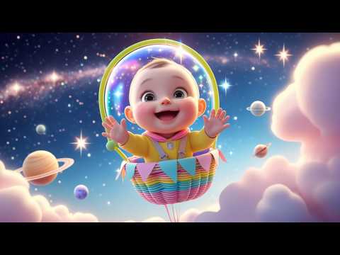 Baby’s Space Balloon Adventure 🚀🎈 | Fun Space Learning for Kids | Learn Colors & Planets