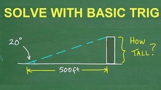 How to Solve a Basic Right Angle Trigonometry Word Problem – It’s EASY!