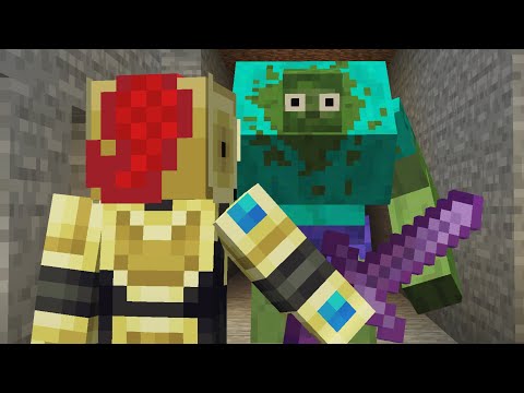 AJTHEBOLD Vs The Giant Zombie In Minecraft