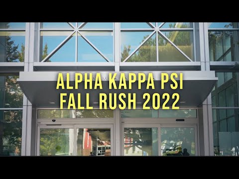 ALPHA KAPPA PSI - RHO CHI FALL RUSH 2022