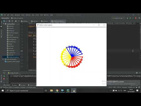 Python Tutorial | How to draw a triangle boogie using python | كيفية رسم رقصة مثلث باستخدام بيثون |