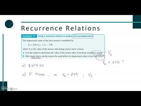 RFM Review - recurrence relation examples