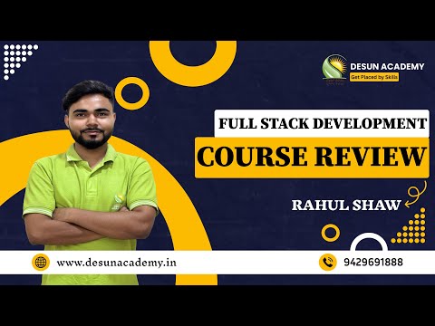 Frontend Development Student Testimonial | Rahul’s Experience at Desun Academy