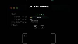 Daily Use VS CODE Shortcuts | Visual Studio Code #vscode #coding #codingshortcut #shorts  #viral