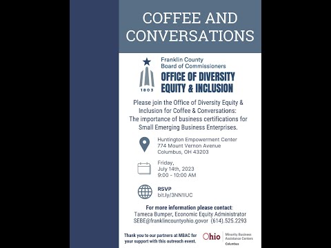 Coffee & Conversations: The Importance of Business Certifications for Small Emerging Businesses