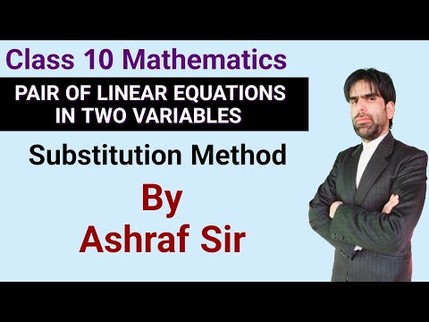 Substitution Method // Class10 Maths