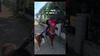 Modern problems require modern solutions 😂🤷‍♀️ #horse