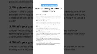 Top 10 Most Asked Interview Questions with Best Answers | Job Interview Guide