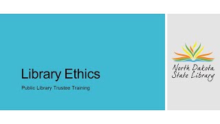 Trustee Training: Ethics