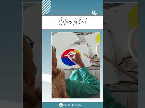 The color wheel is a fundamental tool that shows the relationship between colors.#painting🎨