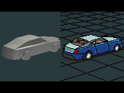 "Pixel Art 3D Render Test | Raw View vs Final Look"