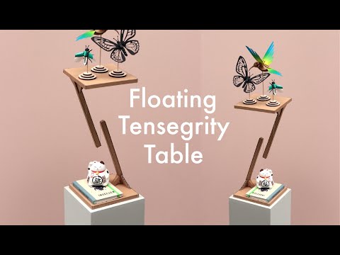 How to Make Floating Tensegrity Table from Cardboard | Simple DIY