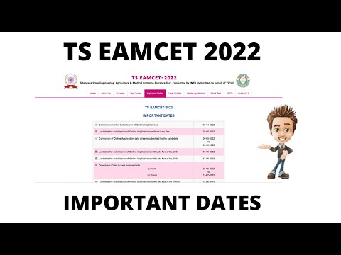 TS EAMCET Important dates and schedule to follow, Don't Miss This Video..... #tseamcet2022 #tseamcet