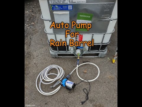 Best pump for a rain barrel. Auto pump