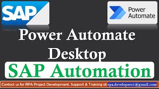 SAP Automation with Power Automate Desktop | Power Automate SAP Tutorial |Step-by-Step Tutorial 2025