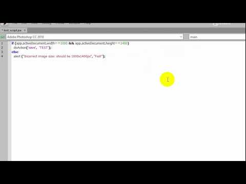 2.3 How to check image size with a script and the wonders of Photoshop automation.