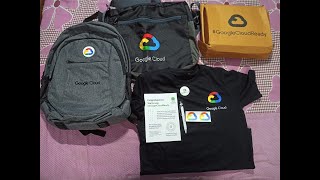 Unboxing Google Cloud Ready Program swags #GoogleCloudReady.