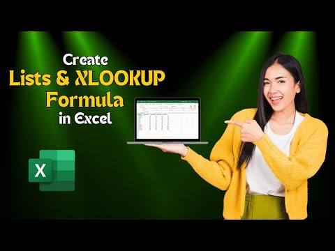 Unlock Excel Power: Create Lists & XLOOKUP Formula Guide #exceltips #excel #trending #viralvideo