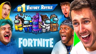 MINIMINTER REACTS TO SIDEMEN AMONG US: FORTNITE EDITION