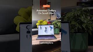 Sleek animated gallery on scroll effect #webdesign
