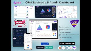 CRMi – Responsive CRM Admin Dashboard Template With UI Framework