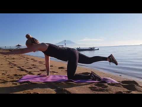 One minute exercise for low back pain. Build strength and control.