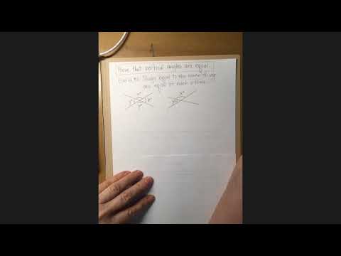 Saxon Algebra 2 Lesson 30.C Vertical angles are equal