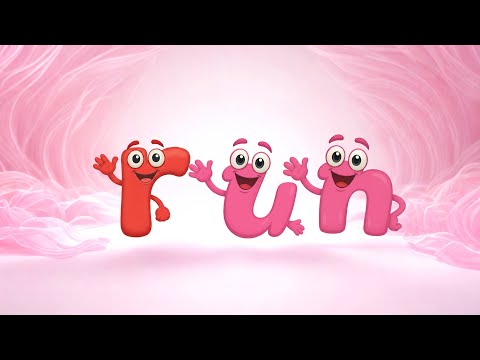 “run” - English Word Spelling for Kids | Cute Animated Letters