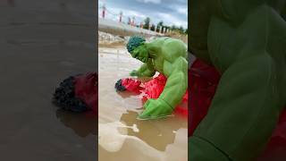 HULK DEFEATED RED HULK SAVED SPIDERMAN | MARVEL TOYS
