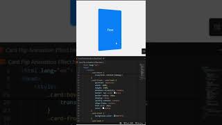 Card Flip Effect in HTML, CSS & JS 🔁. #CardFlip #HTMLCSS #JavaScriptTips