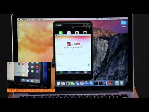 How to use the Reflector 2 YouTube live streaming feature