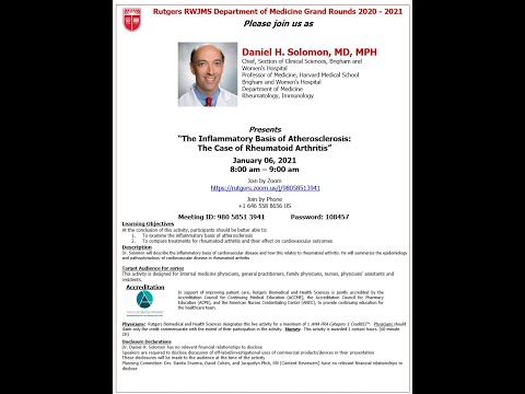 The Inflammatory Basis of Artherosclerosis: The Case of Rheumatoid Arthritis