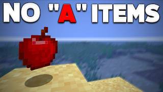 Can You Beat Minecraft WITHOUT the Letter "A"?