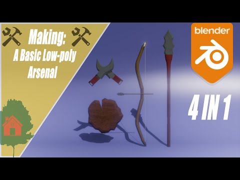 [Blender3D] Making: A Basic Low-Poly Arsenal