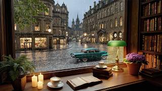 Chill Rainy Night Jazz 🌧 Cozy Study Room Ambience & Rain Sounds for Study, Work & Relax
