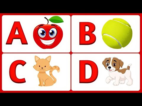 ABCD rhymes, a for apple b for ball, learn alphabets, abcd, a for apple