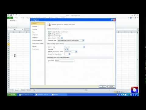 Excel - Introduction to the Interface of Excel 2010