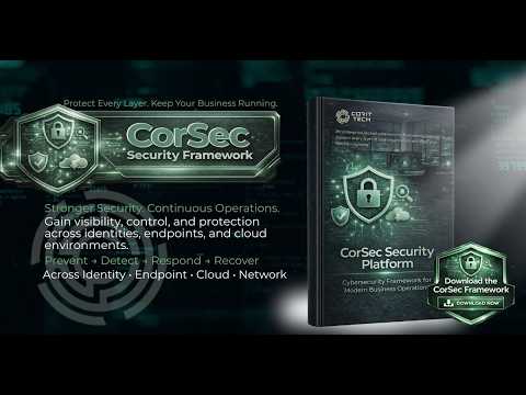 Because When Systems Stop, Business Stops | CorSec Security Framework