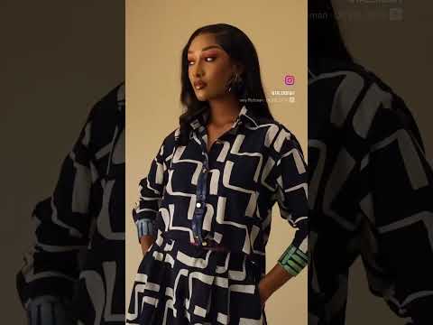 Effortlessly cool and perfectly coordinated. Rocking the graphic print shorts and top combo.#Talensi