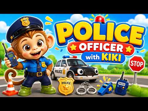 🚓 Kiki Becomes a Police Officer! Learn Police Tools & Chasing Game Fun!