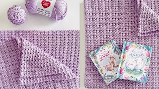 Crochet Lilac Lullaby Baby Blanket Pattern Video Tutorial