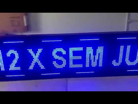 Painel de Led - 200 x 40cm - Azul